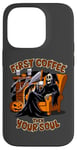 Coque pour iPhone 14 Pro Premier café.