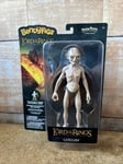 Lord Of The Rings Gollum Bendable Figure Noble Collections LOTR Collectible