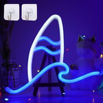 ENUOLI Surf Skateboard Neon Signs LED Neon Sign Wave Neon Sign Powered by USB/Battery for Wall Decor Surf Skateboard Neon Signs Bedroom Decor for Living Room Office Bar Christmas Birthday Party