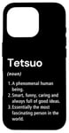 Coque pour iPhone 16 Pro Tetsuo Définition du nom Dictionnaire amusant