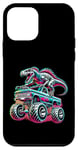 Coque pour iPhone 12 mini Monster Truck Dinosaure Monster Truck Boy Fête d'anniversaire