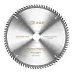 Lame de scie circulaire Bois 254 x 30 mm 80 Dents/Disque Tronçonnage Bois. Qualité Professionnelle.[G37]