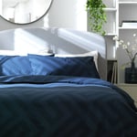 Argos Home Geo Navy Bedding Set - Kingsize