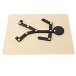 Wooden Stickman Toy Movement Limbs Educational Stick Man Puzzle Toy Wit LSO