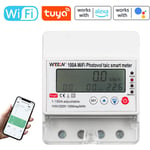 Lifcausal - Tuya WiFi Intelligent Photovoltaïque Compteur Disjoncteur Minuterie Multifonctionnel Solaire Bidirectionnel Compteur Horaire Appareils