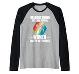 I'm A Bionic Women Just Like A Normal Women Except Cooler Raglan Baseball Tee