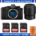 Nikon Zf + 50mm f/1.8 S + 3 SanDisk 512GB Extreme PRO UHS-II SDXC 300 MB/s + Ebook '20 Techniques pour Réussir vos Photos' - Appareil Photo Hybride