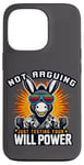 Coque pour iPhone 13 Pro Ne pas argumenter juste tester votre volonté Power Têtu Donkey Pun