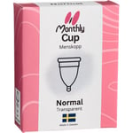 MonthlyCup Normal transparent Menskopp 1 st