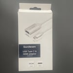 Sandstrom USB Type C To HDMI Adapter (Silver)