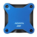 Ulkoinen kiintolevy ADATA Ulkoinen SSD SD600Q 240 Gt, USB 3.1, Sininen