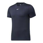 Reebok Men's Workout Ready Melange T-Shirt, Vector Navy, XL