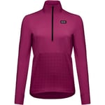 GORE WEAR Maillot de Cyclisme Respirant pour femme, TrailKPR Hybrid, T-shirt de VTT chaud, Manches longues, 1/2 zippé