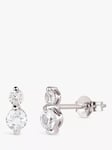 Dinny Hall Shuga White Sapphire Double Stud Earrings