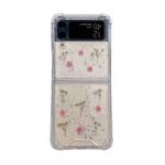 Gypsophila telefonfodral för Galaxy Z Flip3 rosa