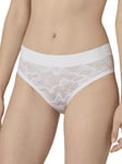 Sloggi Women's GO Allround Lace Midi Briefs, WHITE, One