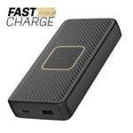 Batterie externe avec chargement sans fil Qi 15000 mAh OtterBox Noir