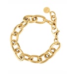 Oval Chunky Chain Bracelet, GOLD, -