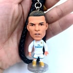 Fotbollsfan stjärndocka Ronaldo, Neymar, Messi, Lewandowski, Mbappe Royce hängande nyckelring Real Madrid Ronaldo