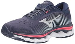 Mizuno Women's Wave Sky 5 Running Shoe, Peacoat, 4.5 UK