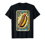 Vintage Hot Dog Tarot Card Sausage Retro BBQ Grill Sandwich T-Shirt