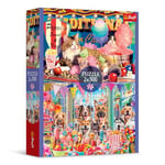 Trefl 2en1 : des Amis Tout Doux-2 x 500 pièces-Lot de Deux Puzzles, DIY, Divertissement créatif, pour Adultes et Enfants à partir de 10 Ans, 37495, Multicolor