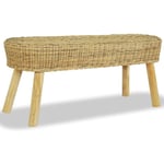 Banc d'entrée Banc Coffre de rangement - Banquette 110 x 35 x 45 cm Rotin naturel BV999065 Bonnevie