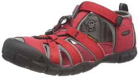 KEEN Mixte Enfant Seacamp 2 Cnx Sandals, Racing Red Gargoyle, 34 EU