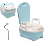 Vingo - Pot Bébé de 0 à 6 ans Pots d'entraînement pour Enfants avec pu Sièges de Toilettes & Potty de Chambre Extensible Toilette - Bleu