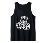 Dice square one two three with asterisk children Tank Top