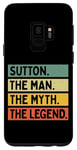 Galaxy S9 Sutton The Man The Myth The Legend Funny Personalized Quote Case