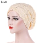 Turban hattar Mjuk motorhuv BEIGE beige