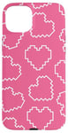 Coque pour iPhone 15 Plus Pink Pixel Heart Pattern Love 8bit Retro Valentine Gamer