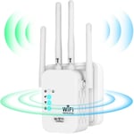 1200Mbps Repeteur Wifi,Amplificateur Wifi Signal Booster,Dual Band 5G/2,4G,4 Antennes,Repeteur Wifi Avec Lan/Wan Rj45 Ports,Mode Repeteur & Routeur & Ap,Wifi Extenders For Home And Office