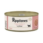 Applaws i buljong 6 x 156 g - Tonfiskfilé & lax