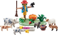 Playmobil Country Animaux de la ferme et épouvantail 9832