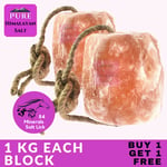 Pure Himalayan Salt Lick 1-1.5 KG For Horses and Livestock BUY ONE GET ONE FREE