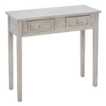 Console 2 Tiroirs "Charme" 80cm Naturel