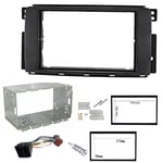 sound-way Kit Montage Cadre de Radio Adaptateur autoradio 2 DIN avec Entourage Compatible avec Smart 451 Car ForTwo 2007-2010