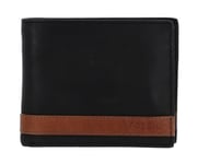 Fossil Portefeuille pour hommes Quinn, Portefeuille 100% cuir noir 11,4 cm L x 2,5 cm l x 9,5 cm H ML3653001