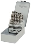 KS TOOLS 330.2613 - Coffret de 25 Forets HSS-G Meulés, Ø1,0-13,0 mm - Outillage Mécanique et Industrie - Outils et Accessoires de Perçage - Angle de Pointe de 118° et Dureté Jusqu’à 900 N/mm2. Gris