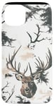 Coque pour iPhone 15 Plus Blanc Classique Tropical Buck Chasse Camouflage Drapeau Américain Téléphone