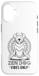 Coque pour iPhone 16 Zen Méditant Mandala Mindfulness Chien