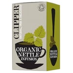 Clipper Organic Nettle Tea Bags | 120 Stinging Nettle Infusion Teabag Sachets (6x Boxes of 20) | Bulk Buy, Home & Catering | Caffeine-Free Herbal Tea | Natural, Unbleached, Plant-Based & Biodegradable