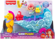 Fisher-Price Disney Princess Little People Ariel’s Light-Up Sea Carriage Playset