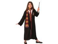 HARRY Potter GRIFFINDOR Kostym med trollstav, halsduk och slips 4-10 år