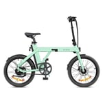 Vélo Électrique Pliant ENGWE P20 - Pneus 20 Pouces Moteur 250W Batterie 36V9.6Ah Autonomie 100KM - Vert - Neuf