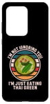 Coque pour Galaxy S20 Ultra Rétro Je ne t'ignore pas, je suis juste en train de manger du curry vert thaïlandais