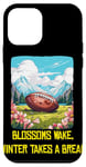 Coque pour iPhone 12 mini Blossoms se réveille avec le football américain cool pour le printemps