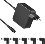 Chargeur Universel Ac Adaptateur 65W 45W Compatible Avec Asus Vivobook Zenbook Notebook A52F A53E A53S A54C A55A A56C Et Avec Len-Ovo Ideapad (Avec 5 Connecteurs Différents Pour Un Remplacement Facil